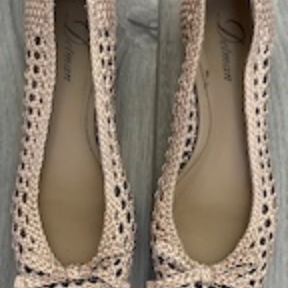 Delman Shana Pointy Toe Skimmer flat size 10